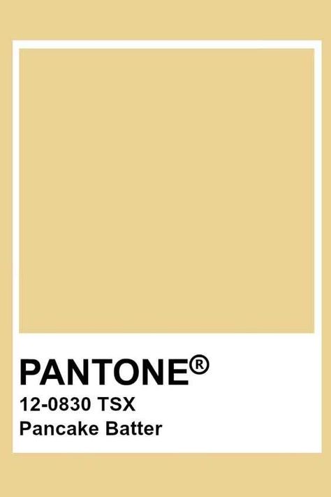 Pantone Tcx, Yellow Pantone, Pantone Color Chart, Pantone Swatches, Pantone Palette, Pantone Colour Palettes, Pantone Colors, Color Chip, Pancake Batter