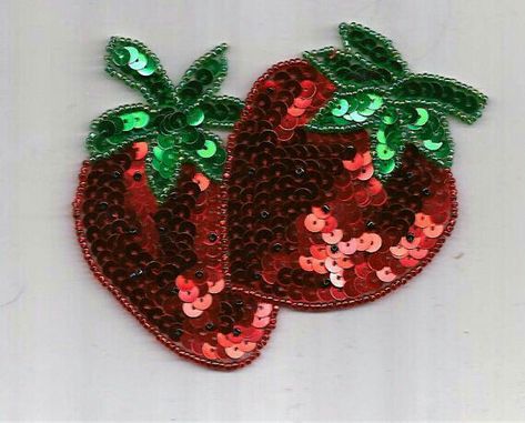 Kindergarten Art Crafts, Pencil Drawings Of Flowers, Patch Applique, Red Patch, Womens Crochet Patterns, Strawberry Fruit, Ribbon Art, Embroidery Flowers Pattern, Bead Embroidery Jewelry