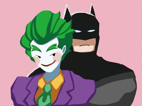 tumblr_opwh2eG8zc1s7xt3ao1_500.gif (500×375) The Joker And Batman, Joker X Batman, Art Du Joker, Batman X Joker, Joker And Batman, Bat Joker, Batman And Joker, Superman X Batman, Batman Vs Joker