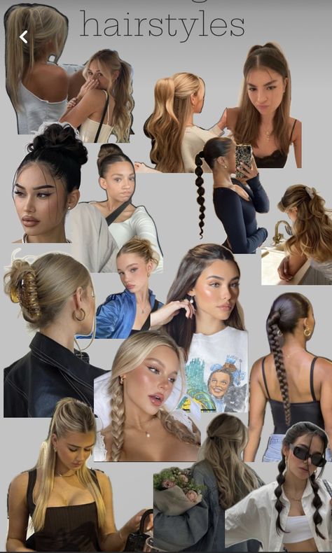 Roller Coaster Hairstyles, Workout Hairstyles For Medium Hair, Hairstyles For Straight Long Hair, Street Style Hairstyles, Maddie Perez, 2 Braids Hairstyles, Pretty Hair Cuts, Fresh Hairstyles, Hairstyles For Brunettes