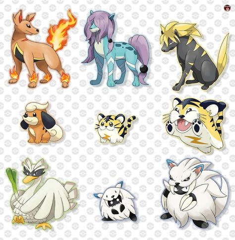 Pokemon Beta Designs, Beta Pokemon, Fakemon Art, Pokemon Variants, Pokemon Crossover, Pokemon Fake, Pokemon Breeds, Oc Pokemon, Gold Pokemon