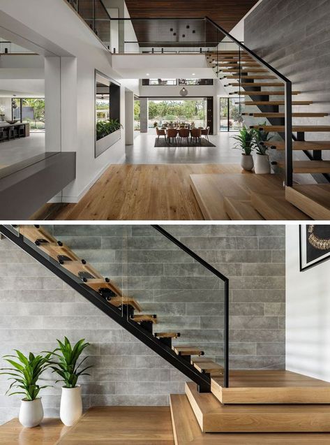 Vstupná Hala, درج السلم, Stairs Design Interior, Escalier Design, Stairway Design, Stairs Design Modern, Latest House Designs, Home Stairs Design, Modern Stairs