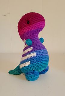 iamtheyarnchik's Timothy the T-Rex Crochet T-rex, T Rex, Red Heart, Free Pattern, Dinosaur Stuffed Animal, Crochet Patterns, Stripes, Crochet, Pattern