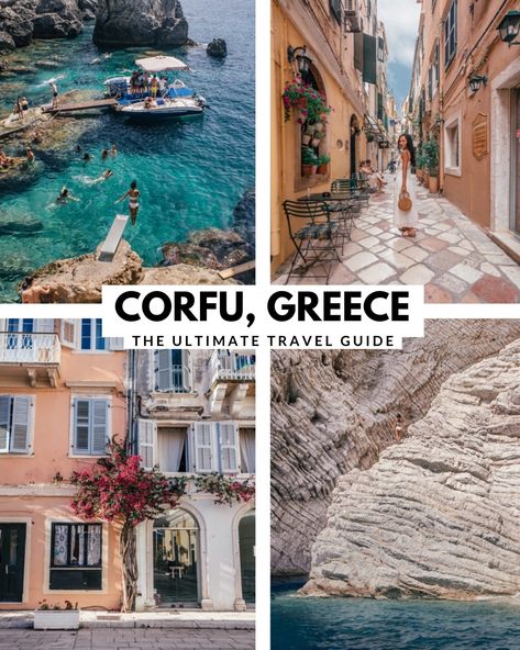 Corfu, Greece: Travel Guide to the Ionian Gem Things To Do In Corfu Greece, Corfu Greece Aesthetic Outfits, Where To Visit In Greece, Corfu Itinerary, Messonghi Corfu, Corfu Greece Aesthetic, Greece Korfu, Greece Coast, Cruise Greece