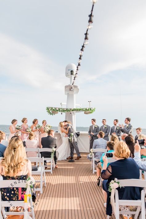 Boat Wedding Reception Yachts, Yacht Starship Wedding, Wedding Cruise Ideas, Wedding On Boat, Boat Wedding Decorations, Boat Wedding Ideas, Yacht Wedding Ideas, Boat Wedding Reception, Yacht Wedding Reception