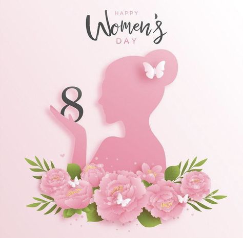 Happy Women's Day Card, Women's Day Cards, Happy Womens, Happy Woman Day, 23 March, Mothers Day Decor, Instruções Origami, Paper Wall Hanging, International Women’s Day