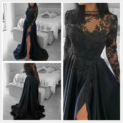 Long Sleeve Lace Black Wedding Dress, Black Wedding Dress Lace Sleeves, Simple Black Wedding Dress Classy, Plus Size Bridesmaid Dresses Long Sleeve, Black Wedding Dresses Long Sleeve, Plus Size Wedding Dresses Vintage, Black Wedding Gowns Long Sleeve, Black Wedding Dresses With Sleeves, Black Lace Wedding Dress With Sleeves