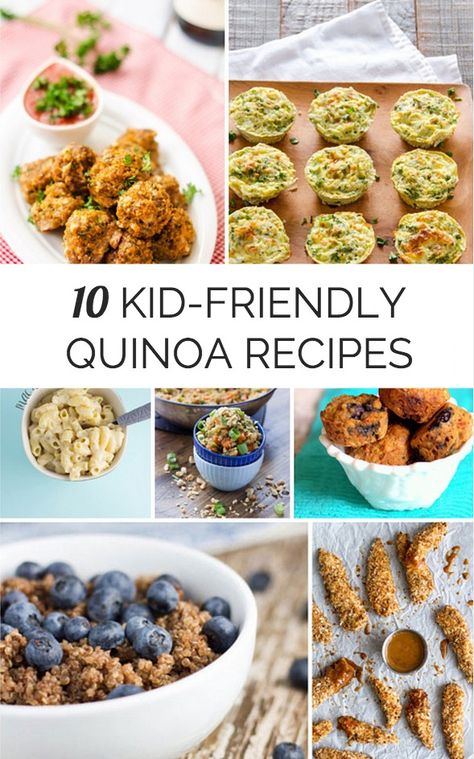 Yummy ways for kids to try healthy quinoa in everyday kid-friendly recipes. Healthy Quinoa, Quinoa Healthy, Quinoa Recipes, Toddler Meals, Kid Friendly Meals, Baby Food Recipes, Kids Meals, Interesting Art, Kid Friendly