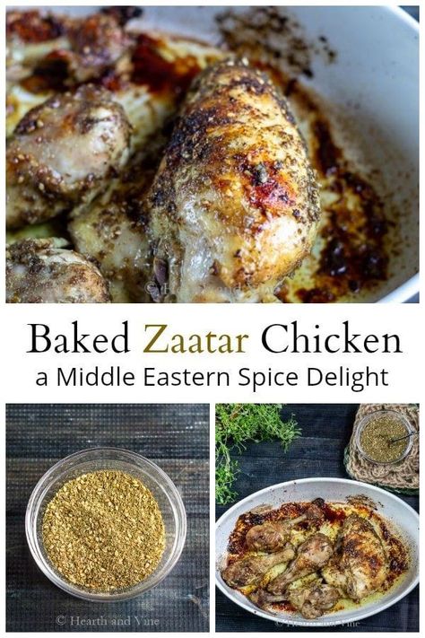 Zaatar Chicken, Zaatar Recipe, Middle East Recipes, Arabic Recipes, Eastern Cuisine, Lebanese Recipes, Grilled Chicken Recipes, Middle Eastern Recipes, Arabic Food