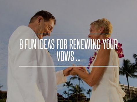 8 Fun #Ideas for Renewing Your Vows ... → #Wedding #Renewing Surprise Vow Renewal Ideas, Renewing Wedding Vows Ideas, Vow Renewal Unity Ideas, Fun Vow Renewal Ideas, Surprise Vow Renewal, Renew Wedding Vows Ideas, Cruise Vow Renewal, Renew Vows Ideas, Recommitment Ceremony Ideas