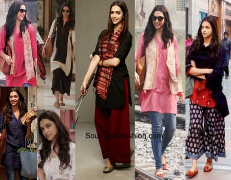 Piku Movie Outfits, Bollywood Character Outfits To Recreate, Character Day Outfits Bollywood, Bollywood Theme Outfit For College, Recreating Bollywood Movie Looks Women, Bollywood Movie Outfit Recreation, Bollywood Iconic Looks To Recreate, Iconic Bollywood Characters Costumes, Bollywood Day Outfits For College