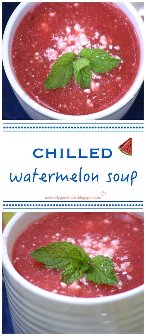 Chilled Soup Recipes, Watermelon Soup, Cold Soup Recipes, Fruit Soup, Chilled Soup, Beet Soup, Vegan Stew, Summer Soup, Summer Meal Planning