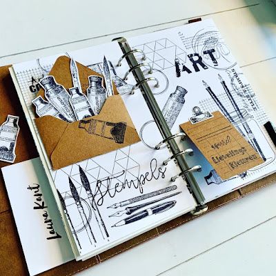 Scrap Art, Planner Essential, Elizabeth Craft Designs, Bullet Journal Design Ideas, Elizabeth Craft, Creative Journal, Journal Page, Planner Book, Journal Design