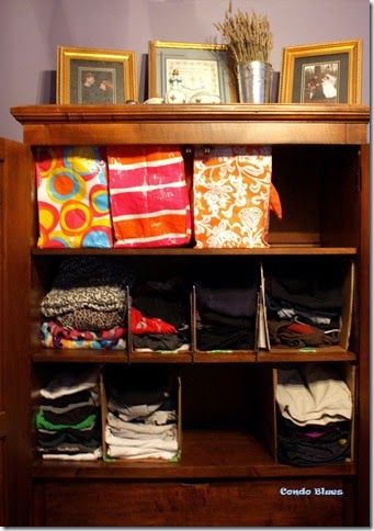 organized armoire AFTER How To Organize An Armoire For Clothes, Armoire For Clothes, Close Closet, Repurposed Armoire, Elfa Closet System, Clothing Armoire, Elfa Closet, How To Organize Your Closet, Half Socks