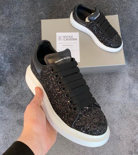 Kickz Cavern’s Instagram profile post: “Alexander McQueen Oversized Sneaker Black Glitter 🖤✨ Size: UK5.5 Price: ❌SOLD❌ Excellent condition - comes with spare laces and box ✔️ DM…” Glitter Alexander Mcqueen Sneakers, Alxendar Mcqueen, Alexander Mcqueen Sneakers Outfit, Alexander Mcqueen Oversized Sneaker, 2024 Moodboard, Black Alexander Mcqueen, Mcqueen Shoes, Alexander Mcqueen Sneakers, Mcqueen Sneakers