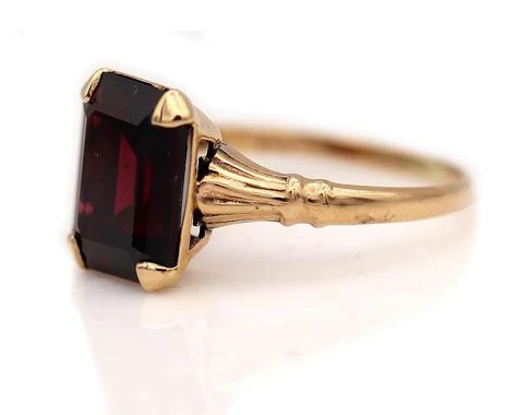 Garnet Ring Sterling Silver | 5ct Rectangle Cut Red CZ or Natural Garnet Silver Floral Flower Filigree [Made To Order] Design USA11000 Gemstone - Red Garnet Gemstone - Radiant cut Gemstone -  7x9 mm Ring size - All Ring Available 💖 General Care Instructions Remove jewellery when showering or bathing. This is particularly important when on the beach, in the sea and in chlorinated water Avoid wearing jewellery when doing physical work such as housekeeping, gardening or exercise Never expose jewel Sterling Silver Garnet Ring, Cute Engagement Rings, Goth Wedding, Order Design, Engagement Inspo, Razzle Dazzle, Garnet Ring, Jewelry Lookbook, Filigree Ring