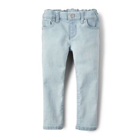 Baby And Toddler Girls Basic Skinny Jeans - Sky Wash | The Children's Place Toddler Pants, Toddler Jeans, Baby Jeans, Baby And Toddler, Denim Cotton, Newborn Outfits