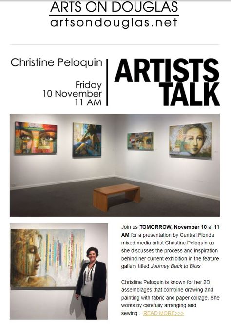 Artist Talk Poster, Talk Poster, Art Gallery Poster, Gallery Poster, The Talk, Mixed Media Artists, Central Florida, Visual Art, Art Gallery