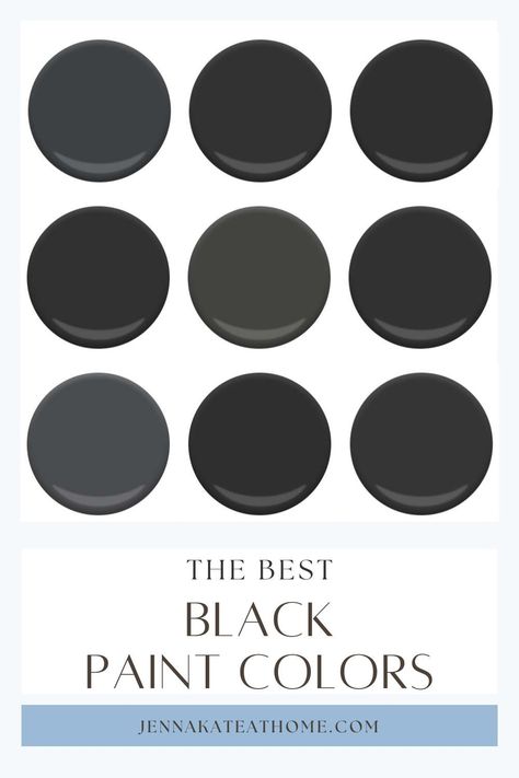 Discover top black paint shades for an elegant, sophisticated home look Paint Colors For 2023, Black Paint Colors, Charcoal Grey Paint, Wrought Iron Paint, Room Colours, Charcoal Paint, Black Paint Color, Black Kitchen Island, William Black