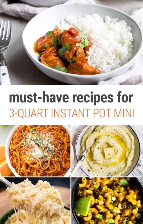 12 Must-Have Recipes For Instant Pot Mini (3-Quart pressure cooker) Instant Pot Mini Recipes, Mac And Cheese Rezept, Recipes For Instant Pot, Mini Crockpot Recipes, Mini Recipes, Recipes Instapot, Recipes Beef, Perfect Pasta, Easy Instant Pot Recipes