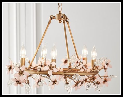 Beautiful Light Fixtures. Help me choose a favorite. Pottery Barn Chandelier, Barn Chandelier, Nursery Light Fixture, Girls Room Chandelier, Grace Flower, Nursery Chandelier, Kids Chandelier, Flower Floor Lamp, Kids Ceiling Lights