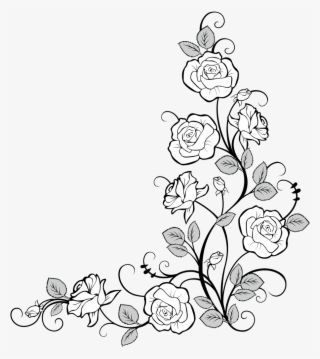 #frames #frame #corner #corners #borders #border #roses - Drawing Border Design Flower #9543317 Drawing Borders, Tattoo Graffiti, Rose Coloring Pages, Corner Borders, Flower Png Images, Rose Vines, Parchment Craft, Wood Burning Patterns, Roses Drawing