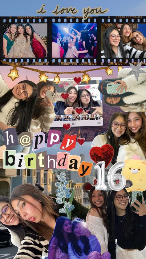 Friends Collage, Boyfriend Instagram, Birthday Photo Collage, Happy Birthday Friend, Birthday Collage, Cute Birthday Ideas, Scrapbook Tutorial, Birthday Posts, Friendship Day Quotes