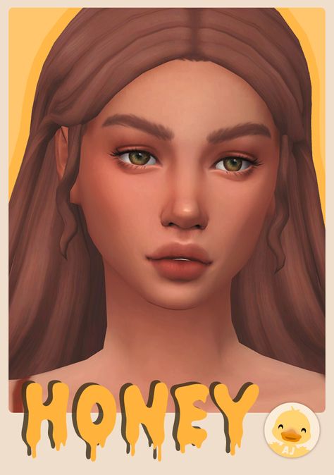 Honey Skinblend // 1,000 Follower Milestone Gift (pt. 2) 🌻 hewo friends, i finally got around to learning how to make a skinblend, so i whipped up this simple lil overlay that combines my most-used... Sims 4 Skins Overlays Maxis Match, Maxis Match Cc Skin Overlay, Sims 44 Cc Skin Overlay, Skin Blend Sims 4 Cc Maxis Match, Sims 4 Cc Brighton Skin, Sims 4 Hazel Eyes Cc, Sims 4 Skins Cc Details, Sims Maxis Match Skin, The Sims 4 Skin Overlays Maxis Match