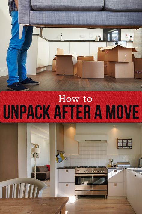 How To Unpack After Moving, Unpacking After Moving, Unpacking Tips, Moving Plan, Moving 101, Tips For Moving Out, Moving House Packing, Moving House Tips, Moving Hacks