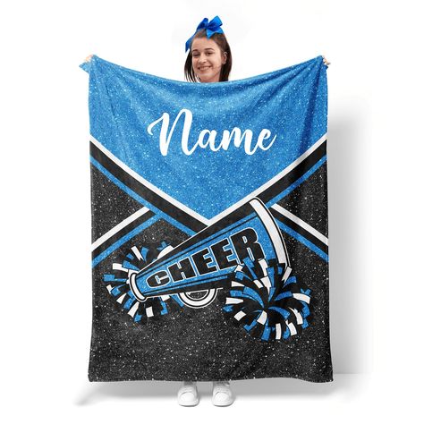 PRICES MAY VARY. Personalized Cheerleading Blanket with Name- Click "Customize" and enter the name to customize Unique keepsake, express your unique love for her. A gift to cheerleaders way for the giver to express love, make her feel warm and loving. Imagine the moment she opens the pack and realizes this is a perfect gift for her! Material: Our customized cheerleading blankets have thick piles, soft texture and skin-friendly, Anti-fade, Anti-Pilling, Wrinkle-Free, The printed patterns of throw Stunt Group Gifts Cheerleading, End Of The Year Gifts For Cheerleaders, 8th Grade Cheer Night Gifts, Cheerleader Poster Board Ideas, Cheer Awards Banquet Gift Ideas, Cheer Competition Decorations, Coaches Gift Ideas Cheerleading, Cheer Sister Gift Ideas, Cheer Comp Gift Ideas