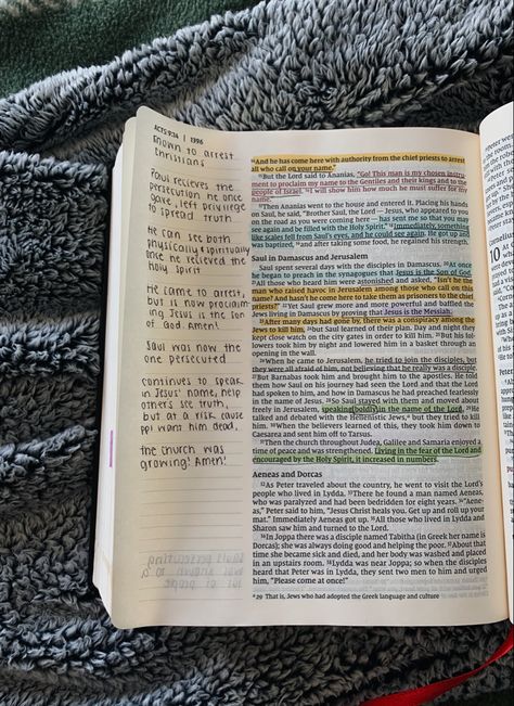 Sauls conversion from persecuting Christians to being an apostle and writing mutlipe books in the New Testament in truly amazing. Acts 9 Bible Journaling, Acts 1 Bible Journaling, Sauls Conversion, Acts Bible Journaling, Acts Bible Study, Bible Annotations, Bible Writing, Acts Bible, Acts 3