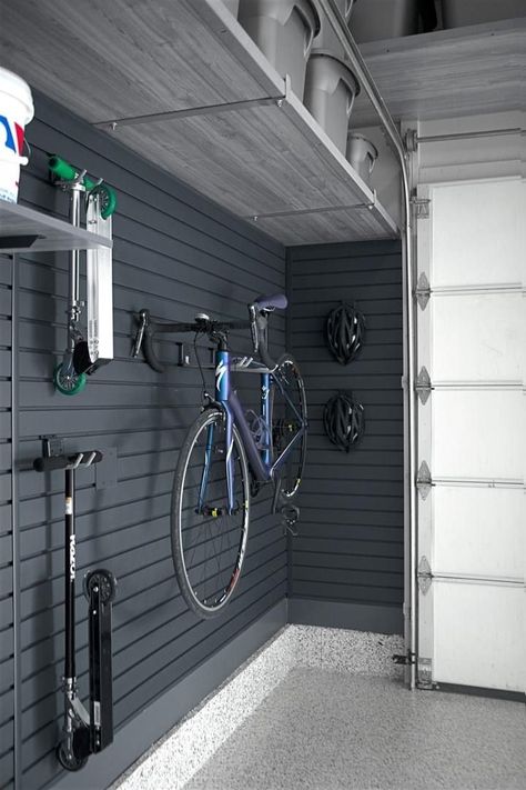 Garage Storage Plans, Garage Wall Storage, Garage Storage Inspiration, Garage Design Interior, Garage Organisation, Home Gym Garage, Haint Blue, Garage Laundry, Garage Renovation