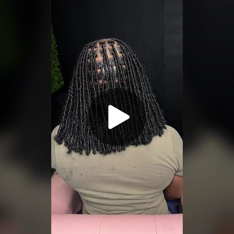 TikTok · Badgalsugga Bob Soft Locs Hairstyles, Soft Locs With Barrel Ends, Short Bob Locs, Soft Locs Shoulder Length, Short Soft Locs Hairstyles, Short Faux Locs Shoulder Length, Soft Locs Bob, Faux Loc Bob, Short Soft Locs