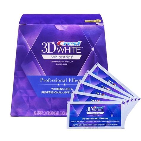 Crest White Strips, Crest 3d White, Whitening Strips, Yellow Teeth, Teeth Whitening Strips, White Smile, Whitening Kit, Teeth Care, White Teeth