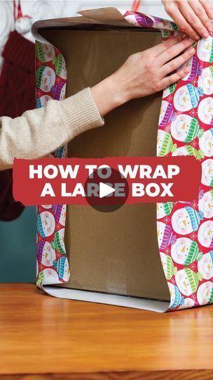 Wrapping Hacks, Elf Products, Box Hacks, How To Wrap, Present Wrapping, Sleigh Ride, 1k Views, Christmas Box, Christmas Wrapping