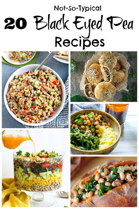 20 Black Eyed Pea Recipes to Rock your New Year Black Eyed Pea Recipes, Dry Beans Recipe, Black Eyed Pea Soup, Pea Fritters, Sweet Potato Cornbread, Cornbread Casserole Recipe, Black Eyed Peas Recipe, Black Eyed Pea, Homemade Cornbread