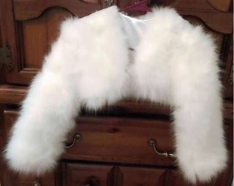 Fluffy Clothing, Cropped Fur Jacket, White Fur Jacket, Faux Fur Bolero, White Faux Fur Jacket, Fur Bolero, White Fur Coat, Faux Fur Cropped Jacket, Yennefer Of Vengerberg