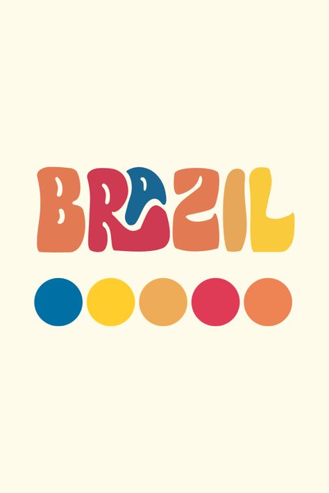 Funky Brand Design, Brazilian Graphic Design, Brazil Typography, Funky Website Design, Funky Website, Rio Logo, Funky Branding, Brazil Design, Funky Logo