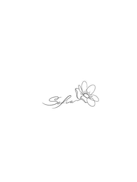 Outline Tattoo Flower, Baby Memorial Tattoos, Minimal Tattoo Designs, Minimal Tattoo Ideas, Tattoo Design For Hand, Mommy Tattoos, Clever Tattoos, Small Flower Tattoos