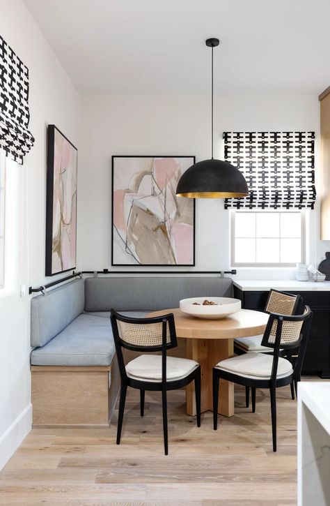 10 banquette seating ideas that'll convince you on built-ins | Livingetc Seating In Kitchen, Banquette Ideas, Modern Breakfast Nook, Breakfast Nook Bench, Nook Bench, Banquette Seating In Kitchen, Banquet Seating, Dining Banquette, Built In Banquette