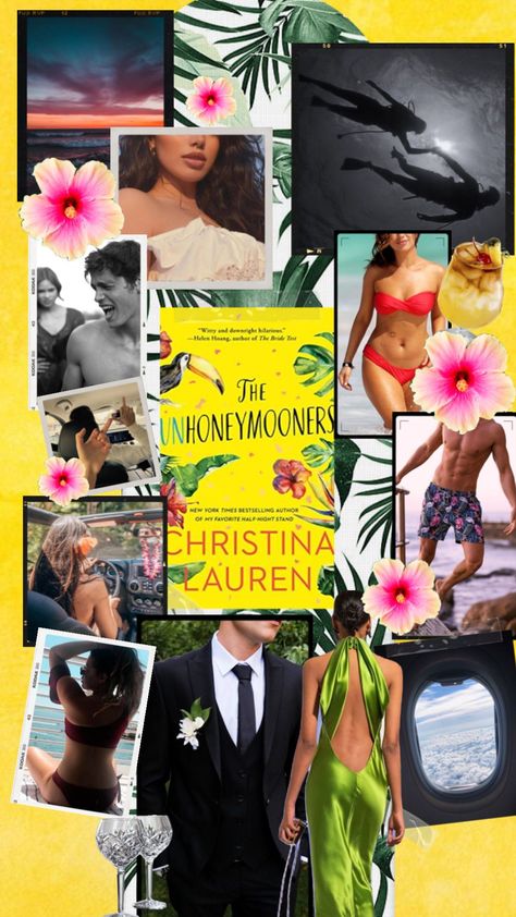 #unhoneymooners #christinalauren #books #romcom #enemiestolovers #romance Unhoneymooners Aesthetic, The Unhoneymooners Aesthetic, The Unhoneymooners Fanart, The Unhoneymooners, Romcom Books, Christina Lauren, Fantasy Books To Read, Fantasy Books, Book Aesthetic