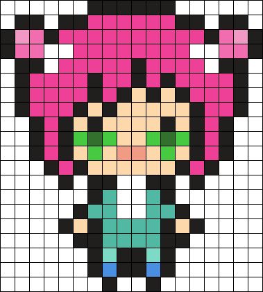 Saiki Perler Beads, Kandi Patterns Perler Beads, Sans Perler Beads, Kandi Patterns Easy, Anime Bead Art, Saiki K Pixel Art, Saiki K Perler Beads, Perler Bead Anime Patterns, Saiki K Crochet