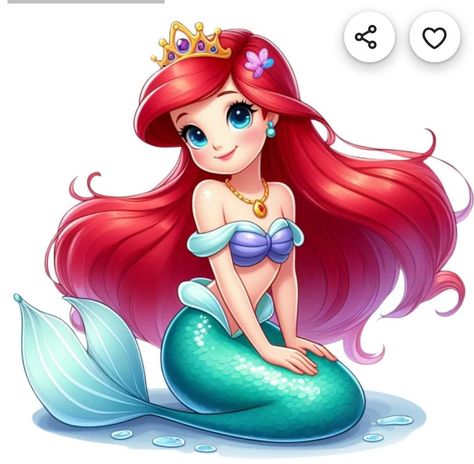 Ariel Cartoon, Ariel Baby, Princess Mermaid, Disney Cuties, Splash Design, Paper Dolls Clothing, Unicorn Pictures, Gift Wraps, Disney Princess Ariel