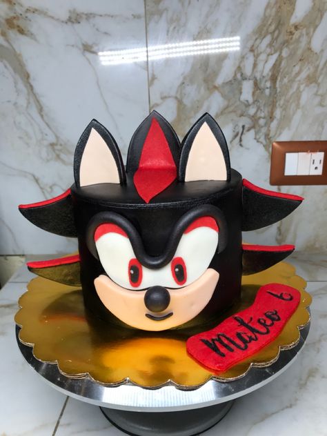 Shadow Hedgehog Cake, Shadow Sonic Birthday Party, Sonic And Shadow Birthday Cake, Shadow The Hedgehog Birthday Cake, Sonic Shadow Birthday Party, Shadow The Hedgehog Party Ideas, Sonic Shadow Birthday Cake, Shadow The Hedgehog Cake Ideas, Sonic And Shadow Cake