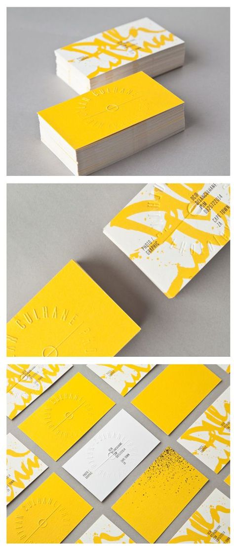 Amazing bold & bright yellow business cards Yellow Business Card, Buisness Cards, Name Card Design, Cars Design, Luxury Business Cards, Business Card Inspiration, Identity Design Logo, Cards Business, Business Card Branding