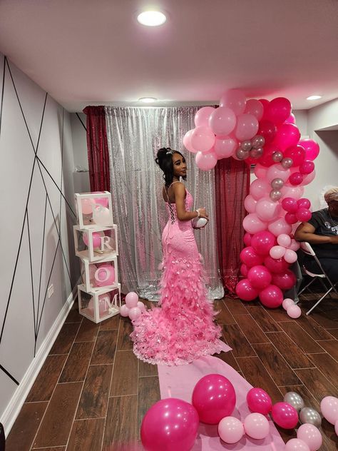 16 Dresses Princesses Sweet 16, Cute Sweet 16 Dresses, Pink Sweet 16 Dresses Long Tight, Pink Prom Send Off Decorations, Pink Dress Sweet 16, Pink Birthday Dress Sweet 16, Sweet 16 Dresses Black Women, Sweet 16 Venues Pink, Sweet 16 Photoshoot Pink