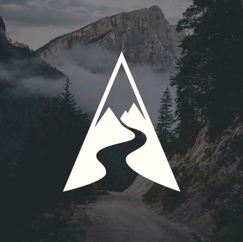 Letter A Mountain Logo, Natural Logo Ideas, Mountain Logo Design Minimalist, Mountains Logo Design, Mountain Logo Design Ideas, Logos With Mountains, Hiking Logo Design, Mountain Logo Minimalist, Mountaineering Logo