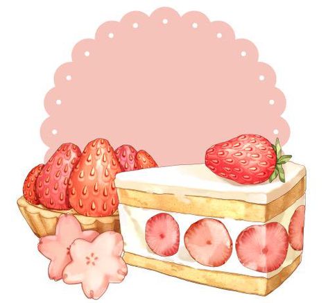 Desserts Drawing, Baking Logo, Dessert Illustration, Cake Drawing, 귀여운 음식 그림, Cake Illustration, Cake Logo Design, Food Sketch, Food Illustration Art