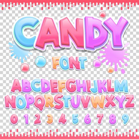 Candy latin font design Premium Vector | Premium Vector #Freepik #vector #school #design #kids #template Latin Font, Abc Font, Font Alphabet, Abc Letters, Letter Vector, Free Candy, Floral Poster, Vector Free Download, Font Design