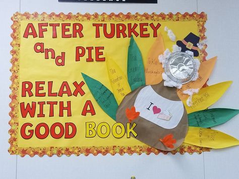 Thanksgiving Bulletin Board Ideas For Library, Library Thanksgiving Bulletin Boards, Thanksgiving Bulletin Boards For Library, Thanksgiving Library Bulletin Boards, Thanksgiving Bulletin Board, School Library Bulletin Boards, November Bulletin Boards, Whiteboard Ideas, Thanksgiving Bulletin Boards